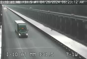 Traffic Cam I-10 at MM 131.5 - Westbound Player