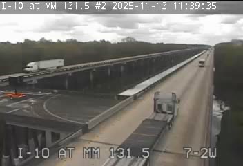 Traffic Cam I-10 at MM 131.5 - Westbound Player