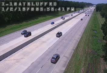 Traffic Cam I-10 at Bluff Rd. - Westbound Player