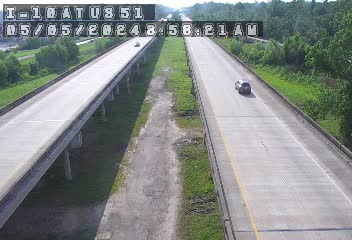I-10 at US 51 - Median Traffic Camera