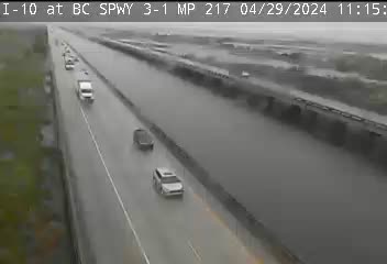 I-10 at BC Spillway MM 217 - Westbound Traffic Camera