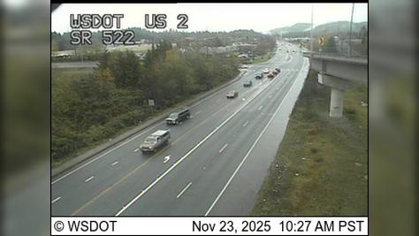 Traffic Cam Monroe › South: US 2 at MP 14.3: SR 522 Interchange Player