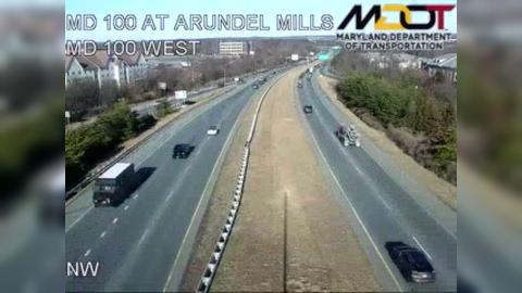 Dorsey Ridge: MD 100 AT ARUNDEL MILLS BLVD (502031) Traffic Camera