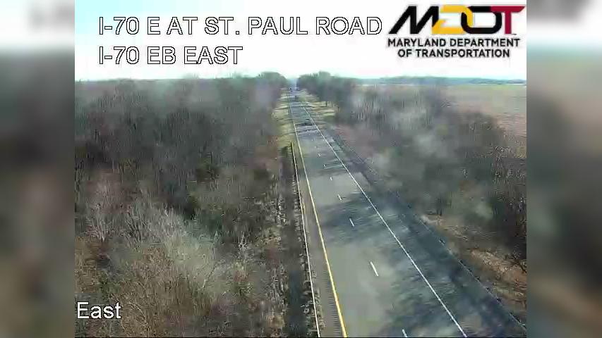 Shady Bower: I-70 EAST AT ST. PAUL RD (621005) Traffic Camera