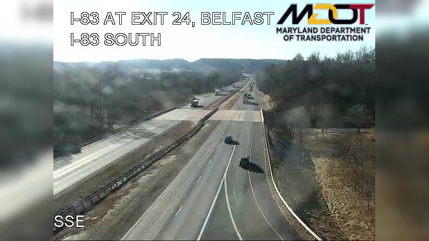 Traffic Cam Towson: I-83 AT EXIT 24, BELFAST ROAD (403047) Player