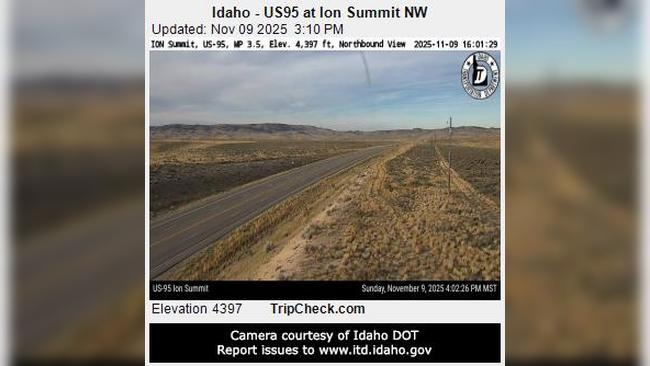 Rockville: Idaho - US 95 at Ion Summit NW Traffic Camera