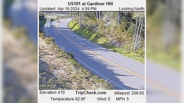 Gardiner: US101 at - Hill Traffic Camera
