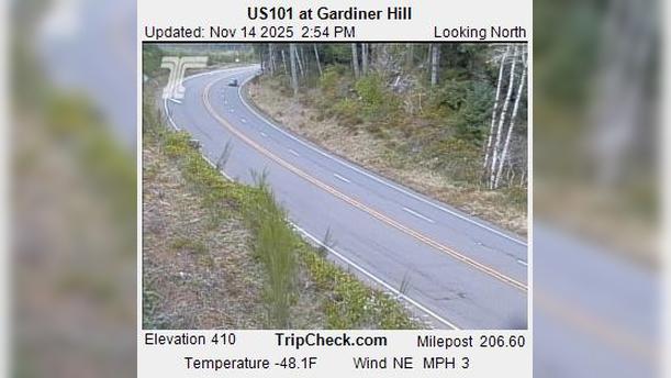 Gardiner: US101 at - Hill Traffic Camera