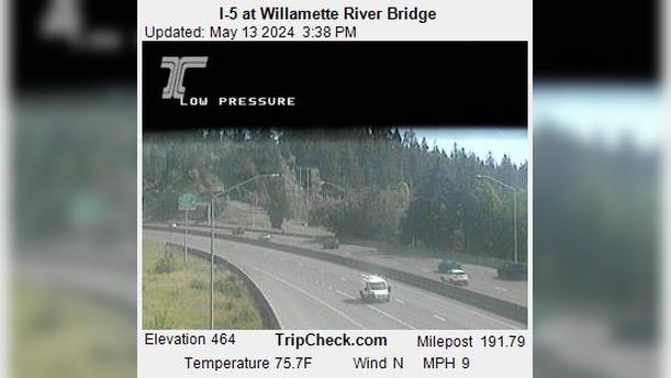 Glenwood: I-5 at Willamette River Bridge Traffic Camera