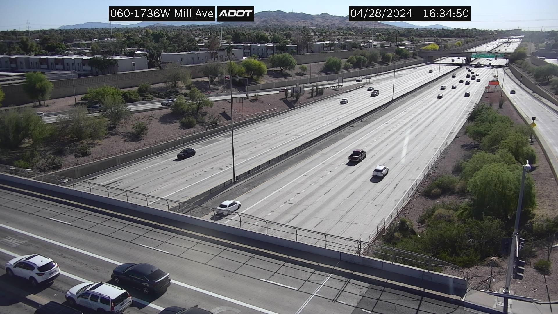 Peterson: US 60 East of Mill Ave Traffic Camera