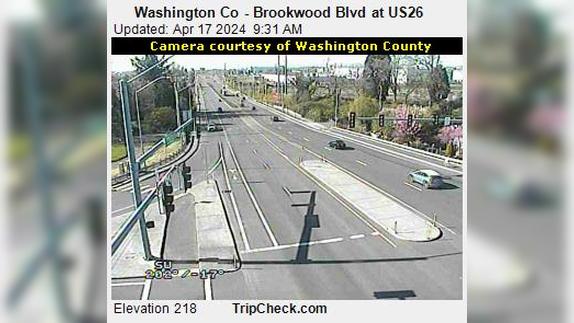 Traffic Cam West Union: Washington Co - Brookwood Blvd at US26 Player