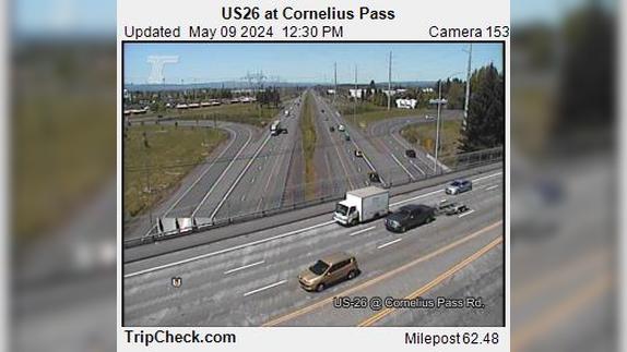 West Union: US 26 at Cornelius Pass Traffic Camera