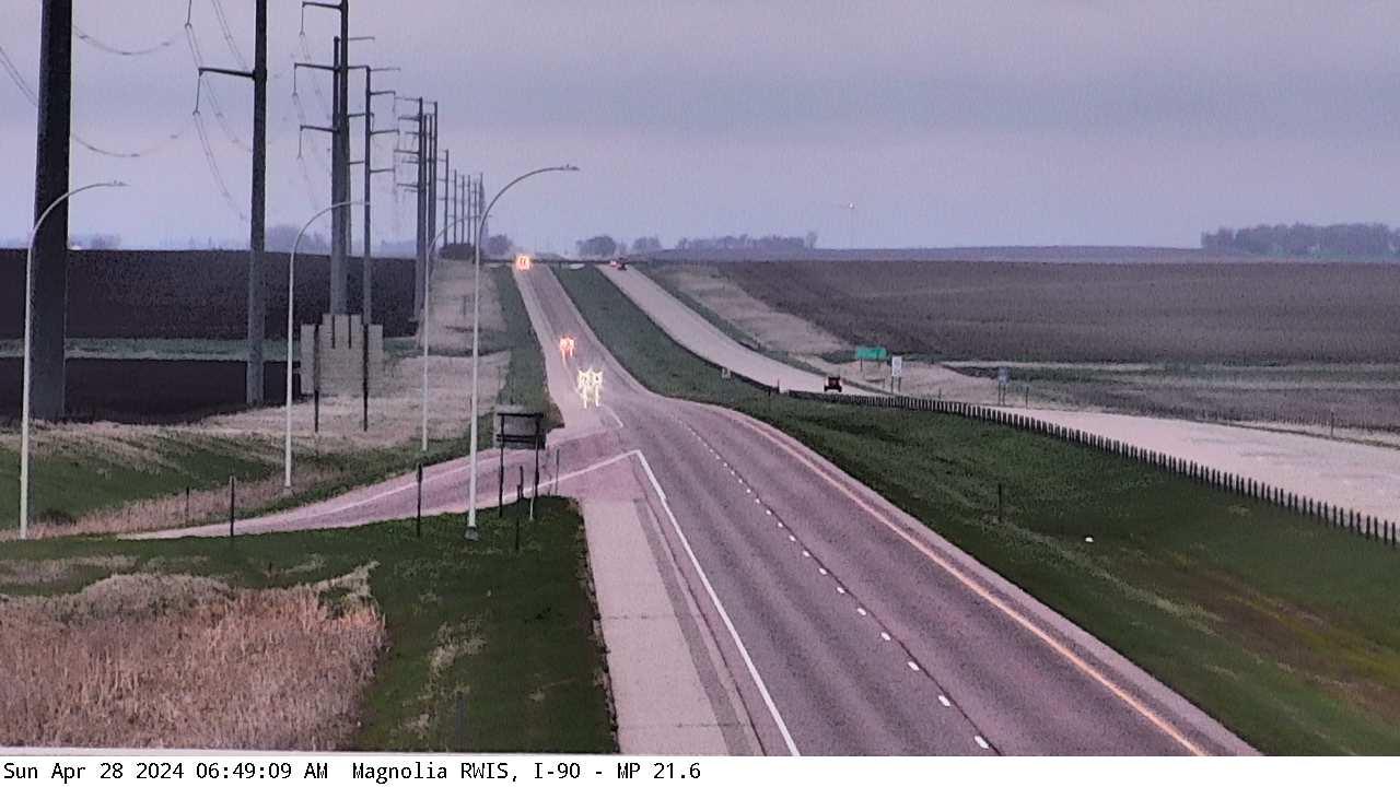 Magnolia: I-90: I-90 - MP 21.6): I-90 - MP 21.6) View Traffic Camera