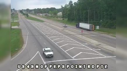 Traffic Cam Hattiesburg: US 49 at Peps Point Rd Player