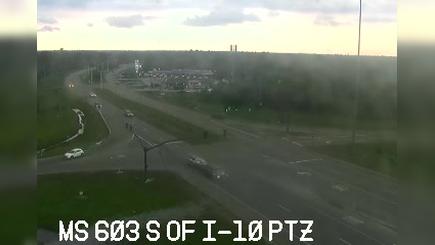 Bay Saint Louis: I-10 at MS 603 - Hancock county Traffic Camera