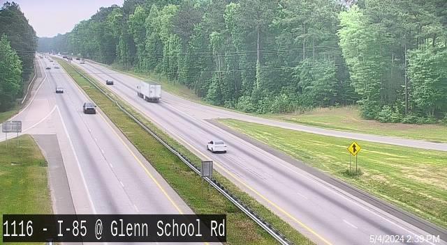 Traffic Cam I-85 & Glen School Rd - Mile Marker 180 Player