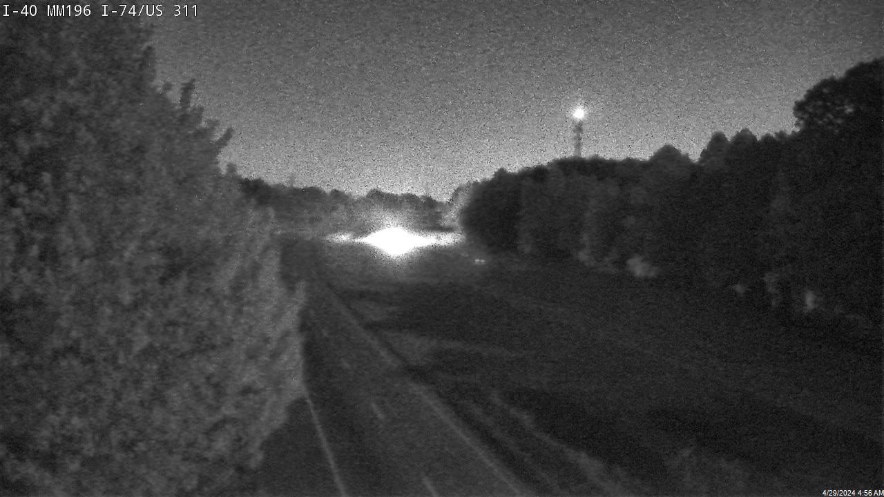 I-40 at I-74/US-311 - Mile Marker 196 Traffic Camera