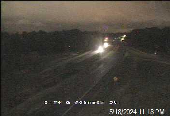 I-74 @ Johnson St - Mile Marker 66 Traffic Camera