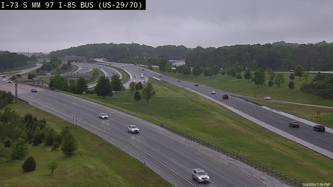 Traffic Cam I-73 South at I-85 Business South - Mile Marker 97 Player