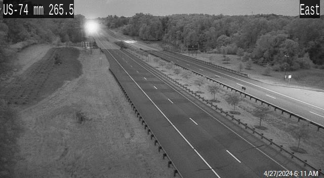 US 74 @ mm 265.5 - Mile Marker 265.5 Traffic Camera