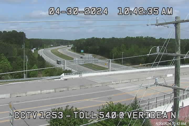 Toll 540/Old Holly Springs Rd  - Mile Marker 55 Traffic Camera