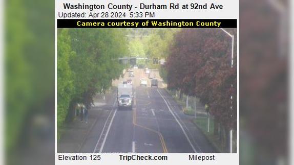 Durham: Washington County - Rd at 92nd Ave Traffic Camera