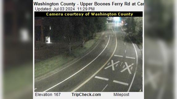 Durham: Washington County - Upper Boones Ferry Rd at Carman Dr Traffic Camera