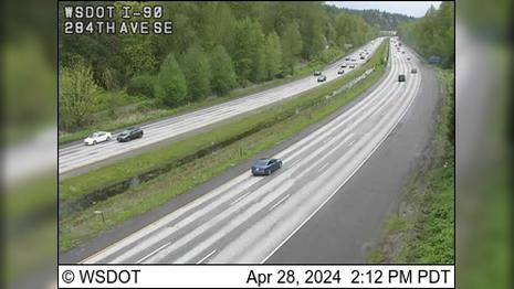 High Point: I-90 at MP 21.3: 284th Ave SE Traffic Camera