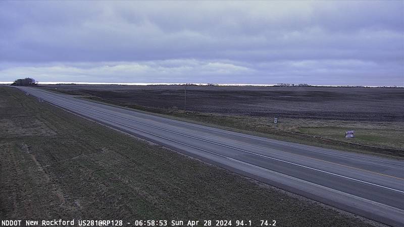 US 281 N (MP: 128.504) New Rockford - North Traffic Camera