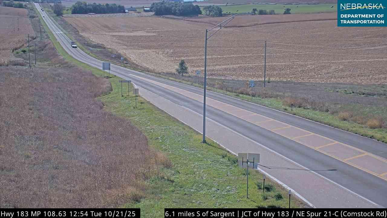 Traffic Cam Sargent › South: US 183 - Comstock Rd: South Player