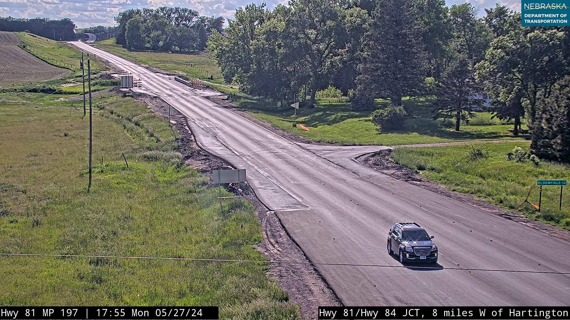 Traffic Cam Pleasant Valley › West: US 81: Hartington: West Player