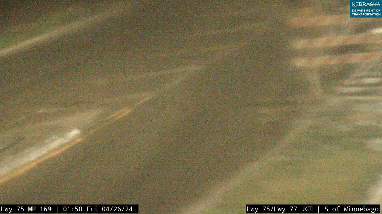 Winnebago: US 75: S of - Hwy 77 Surface Traffic Camera