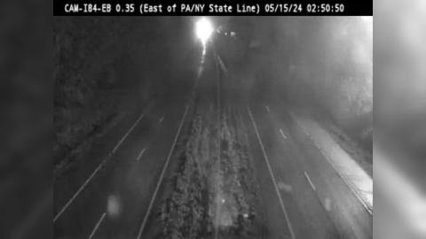 Wantage › East: I-84 West of Exit 1 (East of PA/NY State Line) Traffic Camera