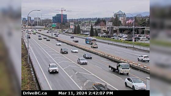 Richmond › North: Hwy 99 at Cambie Rd in - looking north Traffic Camera