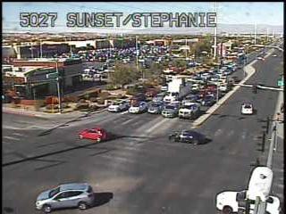 Traffic Cam Sunset Rd at Stephanie Player