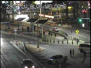Traffic Cam Las Vegas Blvd at Welcome Sign (stationary) Player