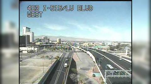 Las Vegas: I-515 SB - Blvd Traffic Camera