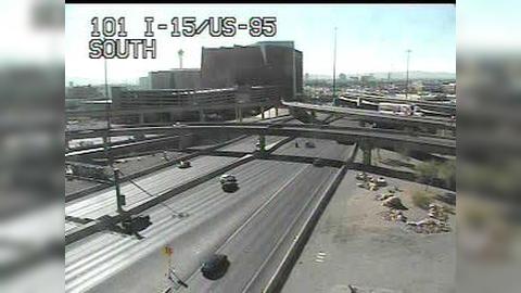 Traffic Cam Las Vegas: I-15 SB I-515 Interchange (dual) Player