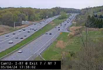 I-87 at Exit 7 - NY 7 - Northbound Traffic Camera