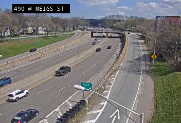Traffic Cam I-490 at Meigs Street - Eastbound Player