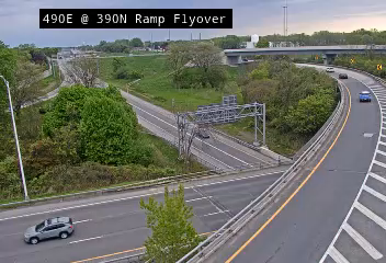 I-490 East Ramp to NY-390 North - Eastbound Traffic Camera
