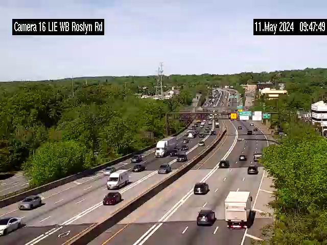I-495 at Roslyn Rd - Westbound Traffic Camera
