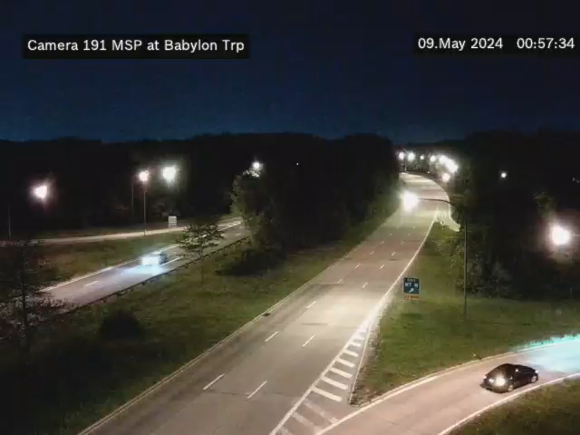 MSP between M7 and M6 (at Babylon Tpke. Interchange) - Southbound Traffic Camera
