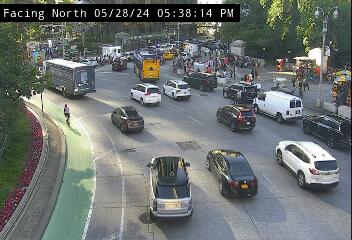 Central Park South @ COL Circle East - Westbound Traffic Camera