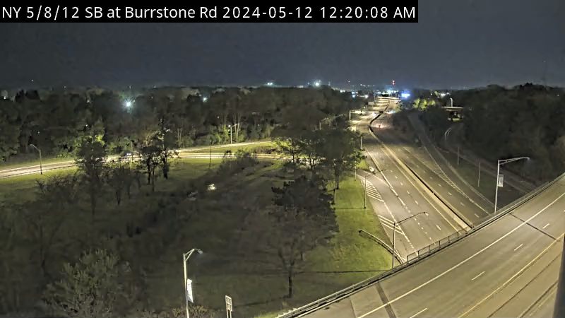 Routes 5, 8, 12/Burrstone Road Interchange - Utica - Northbound Traffic Camera