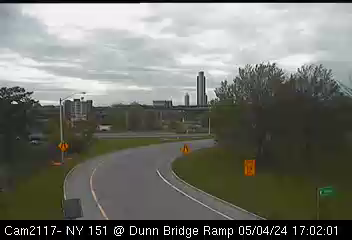 Traffic Cam NY 151 (3rd Avenue) at Dunn Bridge Ramp, Rensselaer - Westbound Player