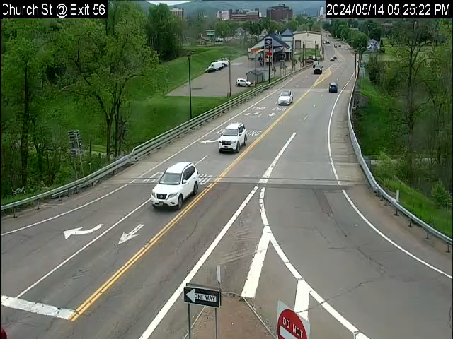 I-86 Exit 56 Eastbound Ramp at Church St (NY 352) - Westbound Traffic Camera