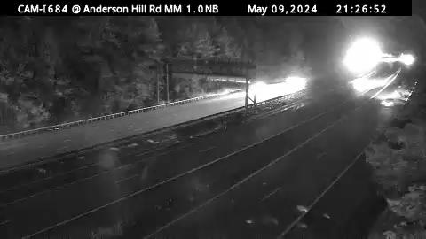 Harrison › North: I-684 NB at Anderson Hill Rd. Overpass Traffic Camera