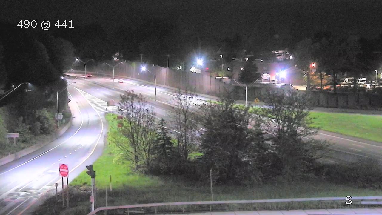 Penfield › West: I-490 at NY 441 (Linden Ave) Traffic Camera