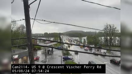 Town of Halfmoon › North: US 9 at Crescent Vischer Ferry Road Traffic Camera